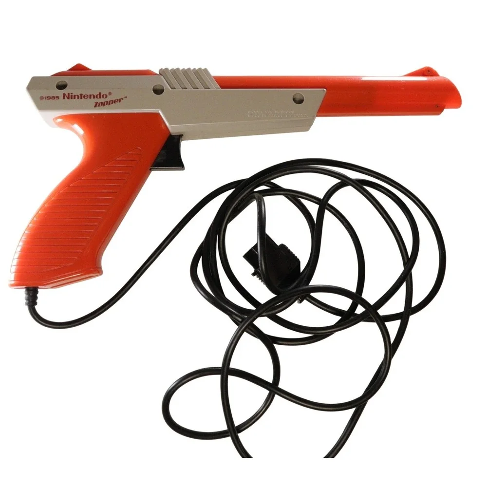 Vintage‎ Nintendo NES Zapper Light Gun Controller 1985 Orange Gray Untested